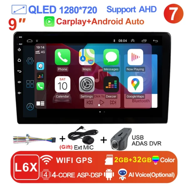 7/9/10''  2 Din Android12 auto Car Radio Multimedia Video Universal Stereo Carplay gps For Volkswagen Nissan Hyundai Kia toyota - Image 21