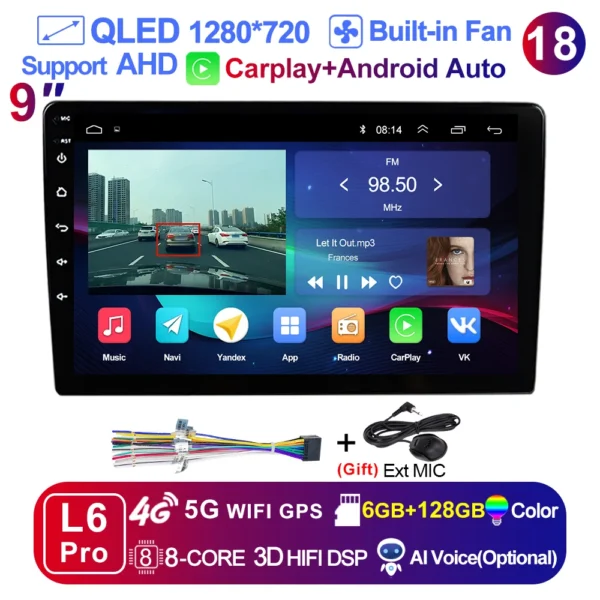 7/9/10''  2 Din Android12 auto Car Radio Multimedia Video Universal Stereo Carplay gps For Volkswagen Nissan Hyundai Kia toyota - Image 12