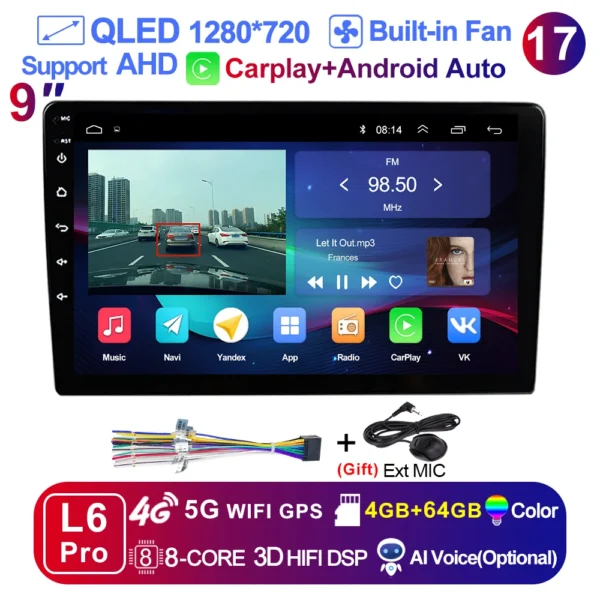 7/9/10''  2 Din Android12 auto Car Radio Multimedia Video Universal Stereo Carplay gps For Volkswagen Nissan Hyundai Kia toyota - Image 14