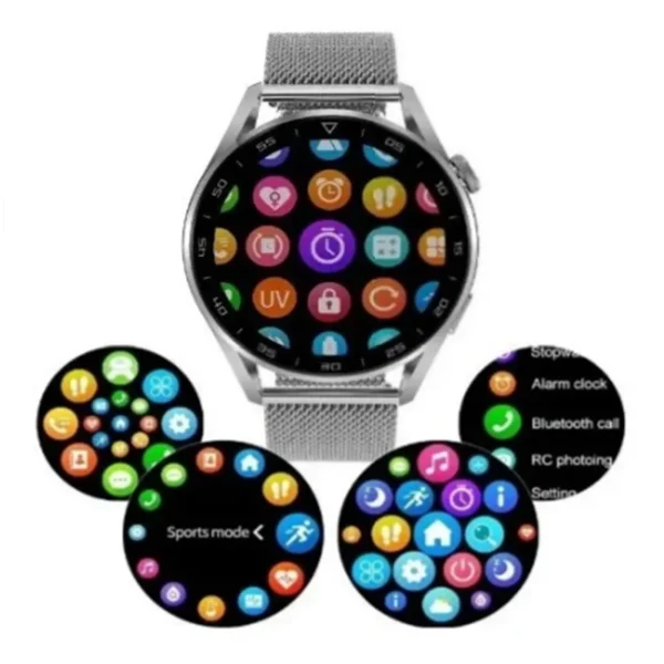 Relógio Smartwatch DT3+, Tela Retina HD 1,45", NFC, Carregamento Sem Fio e Assistente de Voz AI - Image 3