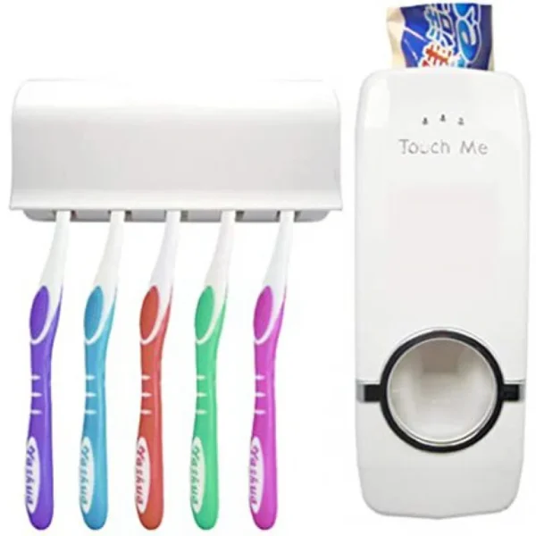 Toothpaste Applicator Dispenser And Brush Holder For Bathroom Use - Image 3