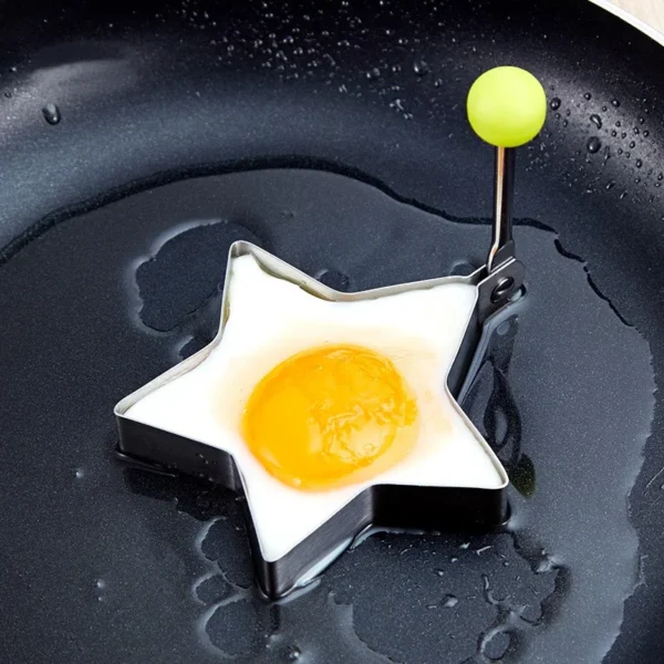 Beautiful Ring/Stainless Steel Egg Fried Mold for Pancake/Random Shaped Kitchen Tool - Image 8